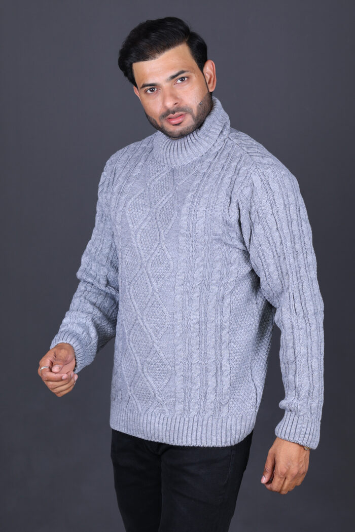EMERALD DIAMOND CABLE TURTLENECK - Image 8