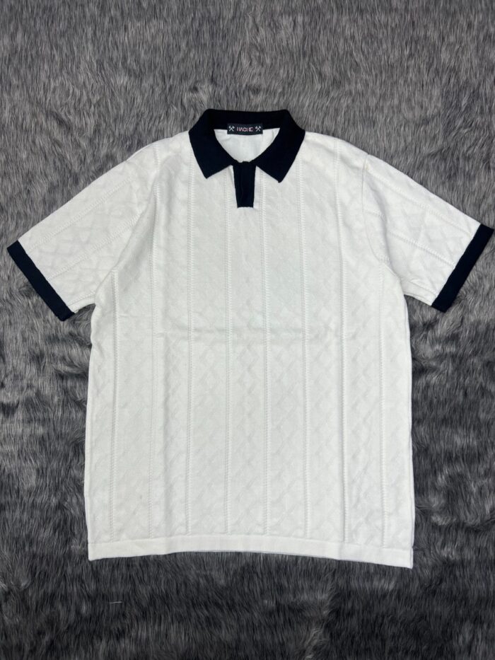 Arctic Grid Polo T shirt - Image 6