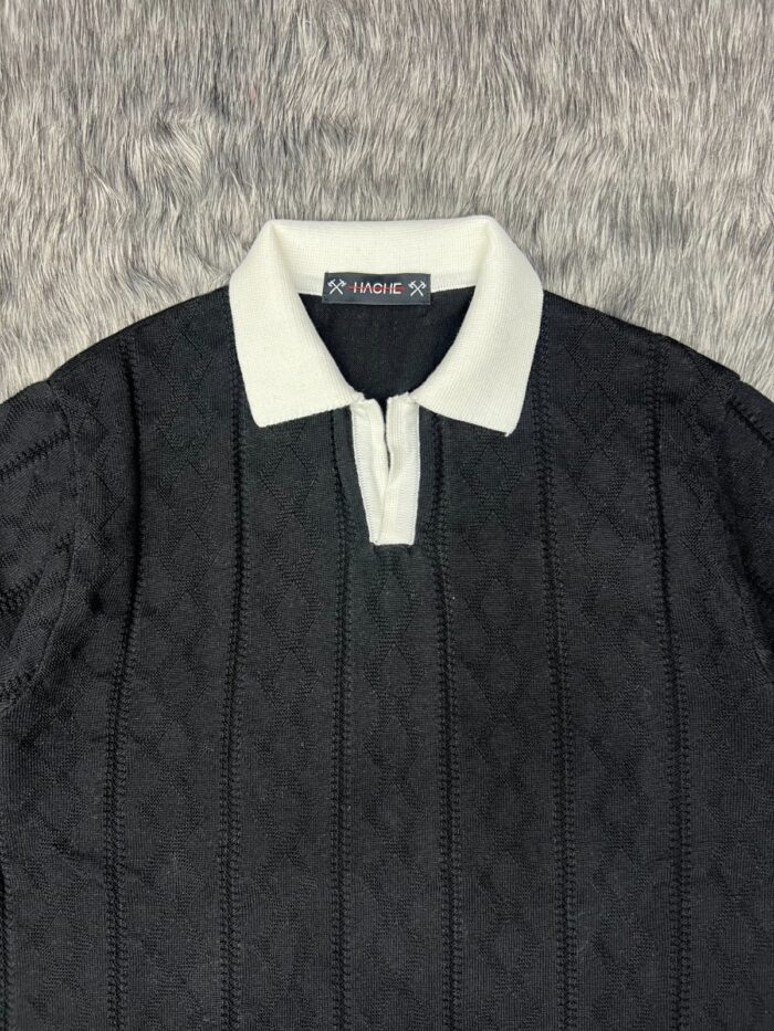 Arctic Grid Polo T shirt - Image 2
